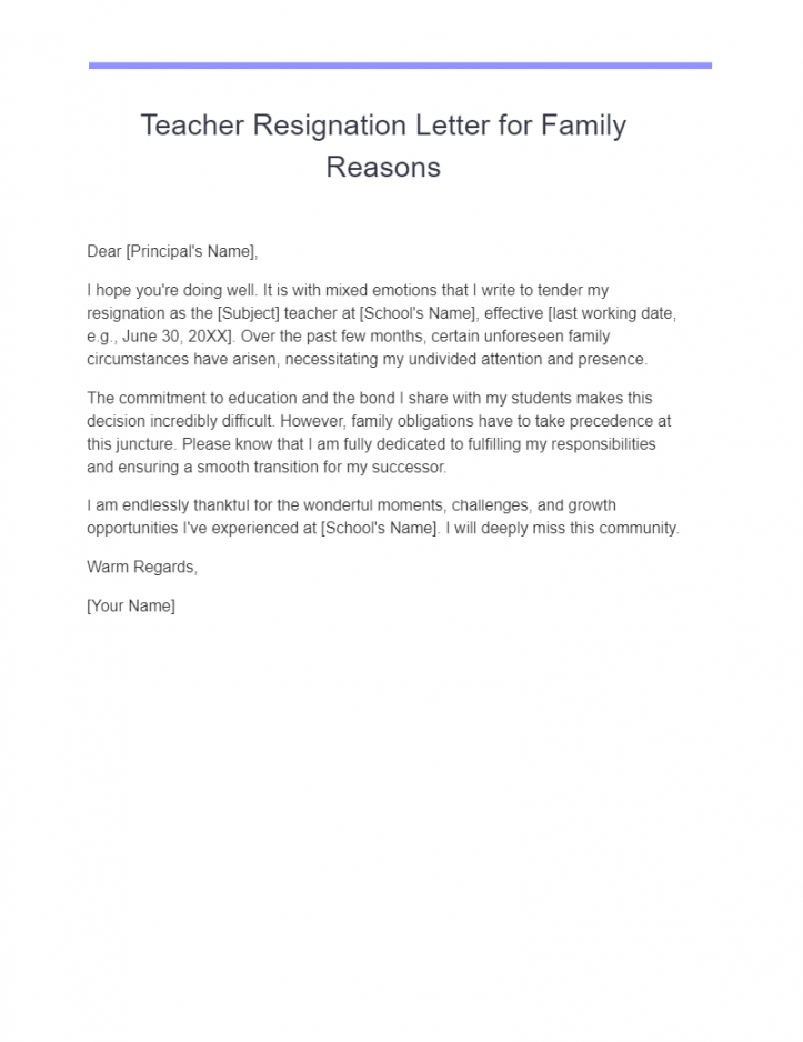 + School Resignation Letter Examples, How to Write, Tips  Examples