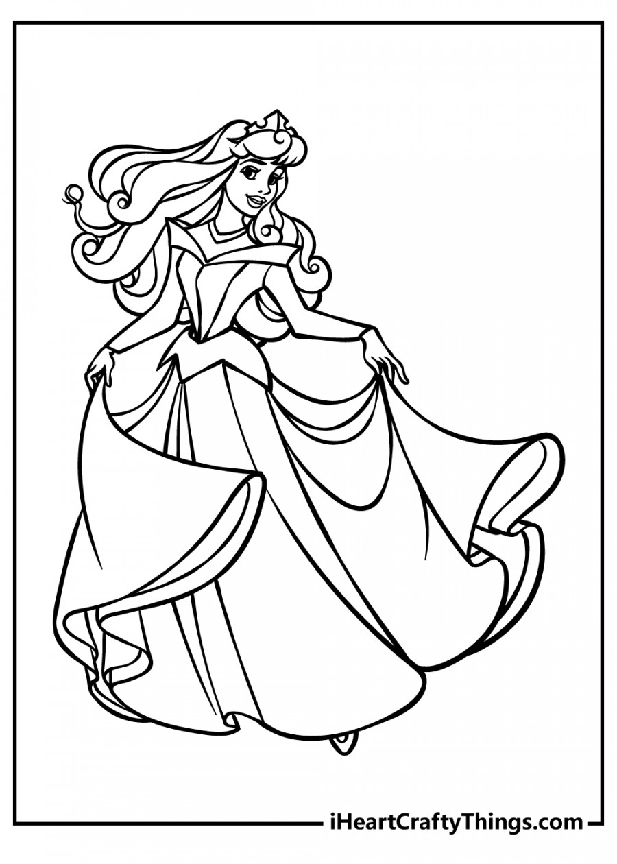 Sleeping Beauty Coloring Pages (% Free Printables)