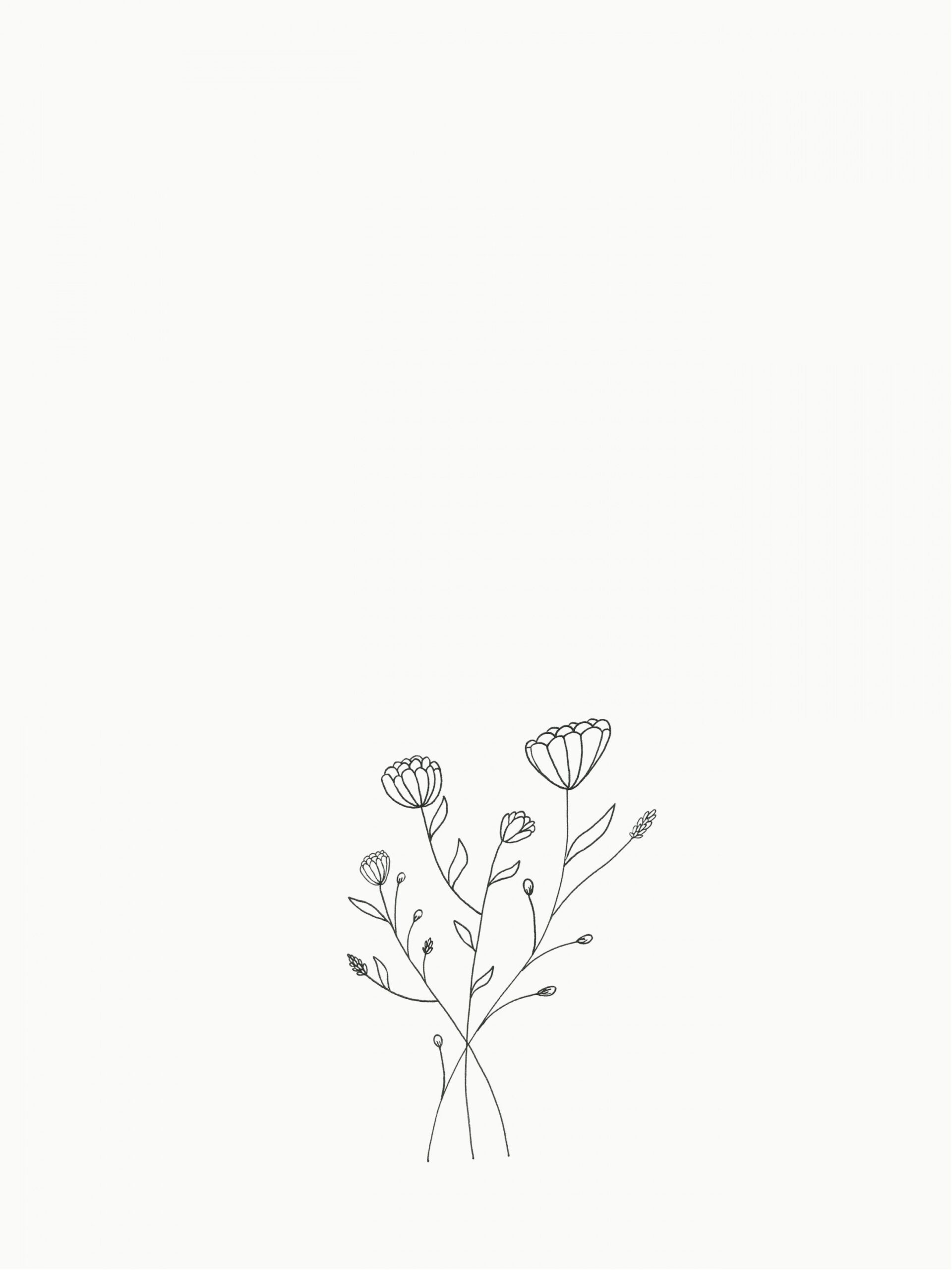 Small bouquet of flowers drawing  Zeichnen bleistift einfach