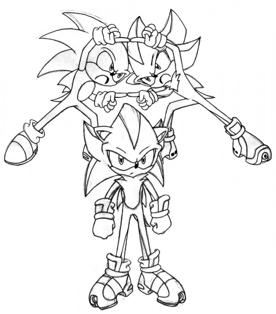 Sonic - Minecraft Coloring pages for kids - Just Color Niños