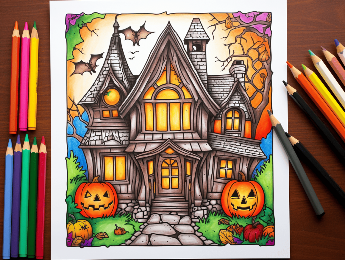 Spooky Halloween Coloring Pages for Kids (Free Printables)