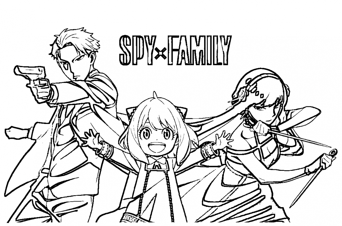 Spy x Family Coloring Pages Printable for Free Download