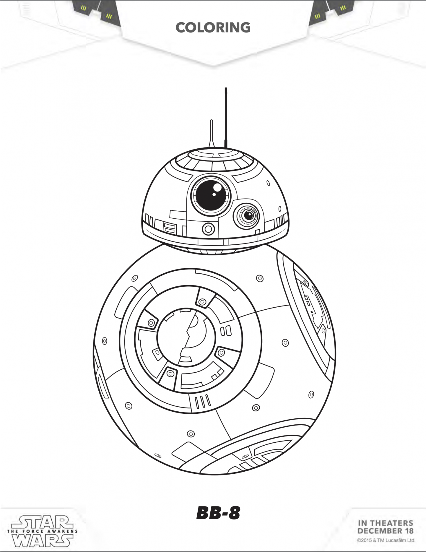 Star Wars Printables - FREE Coloring Pages - April Golightly