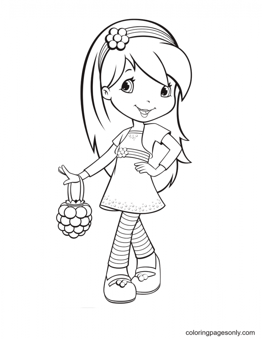 Strawberry Shortcake Coloring Pages Printable for Free Download