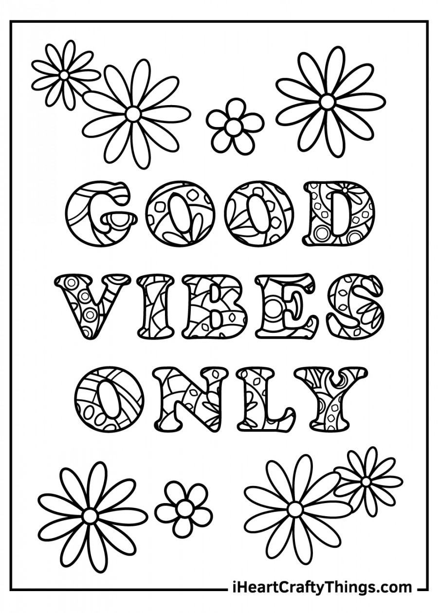 Stress Relief Coloring Pages (% Free Printables)