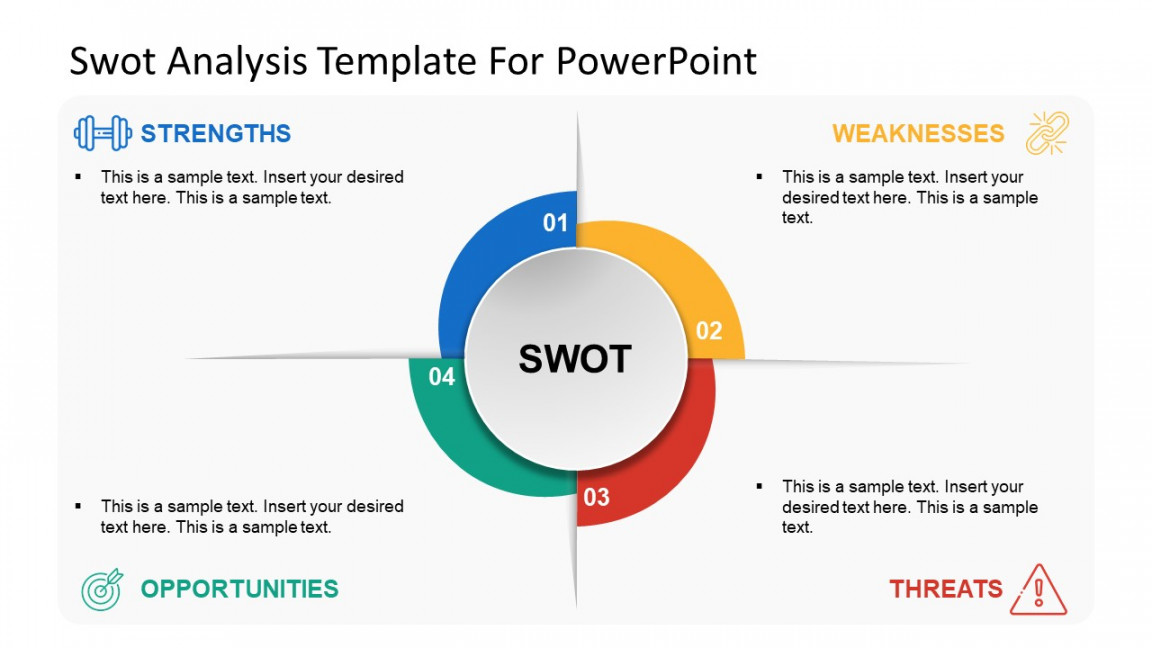 SWOT Analysis Template Helix Design For PowerPoint