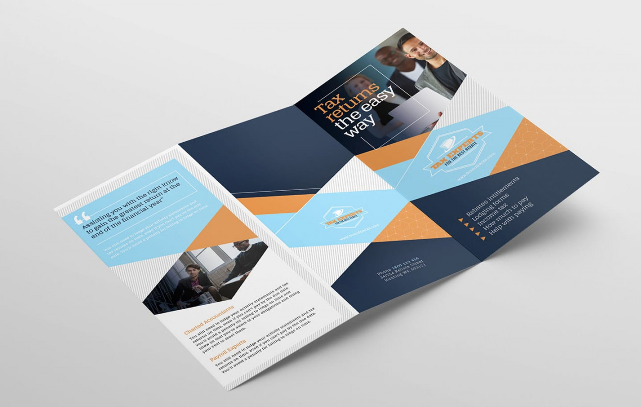 Tax Service Trifold Brochure Template