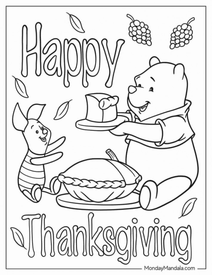 Thanksgiving Coloring Pages (Free PDF Printables)