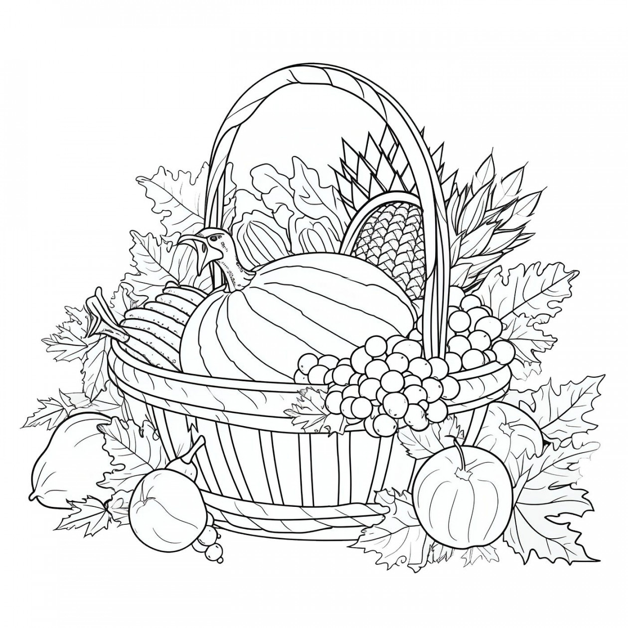 Thanksgiving coloring pages