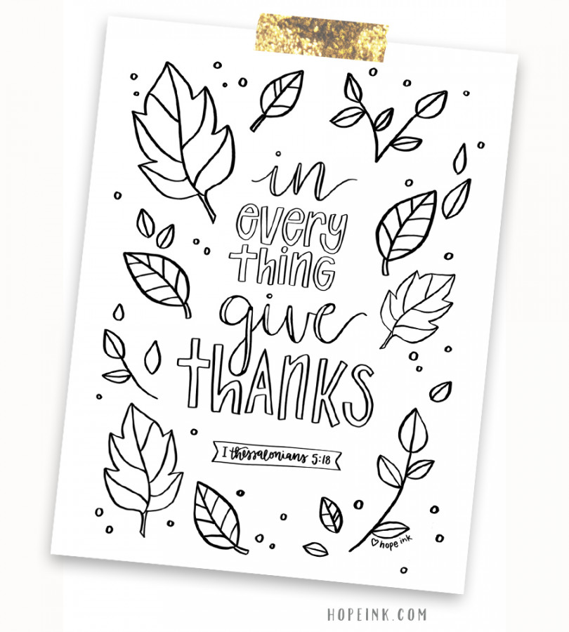 Thanksgiving Coloring Printable