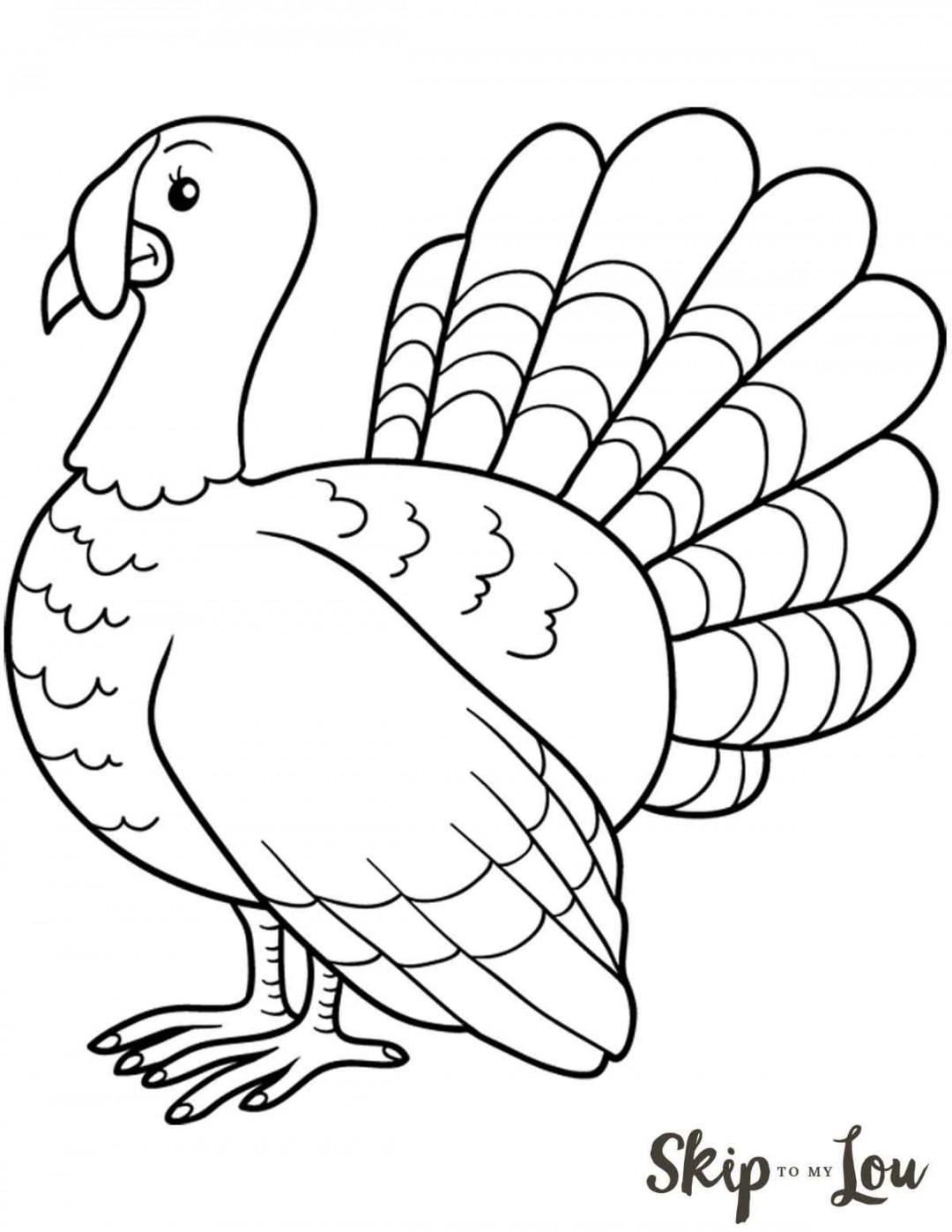 The CUTEST Free Turkey Coloring Pages  Turkey coloring pages