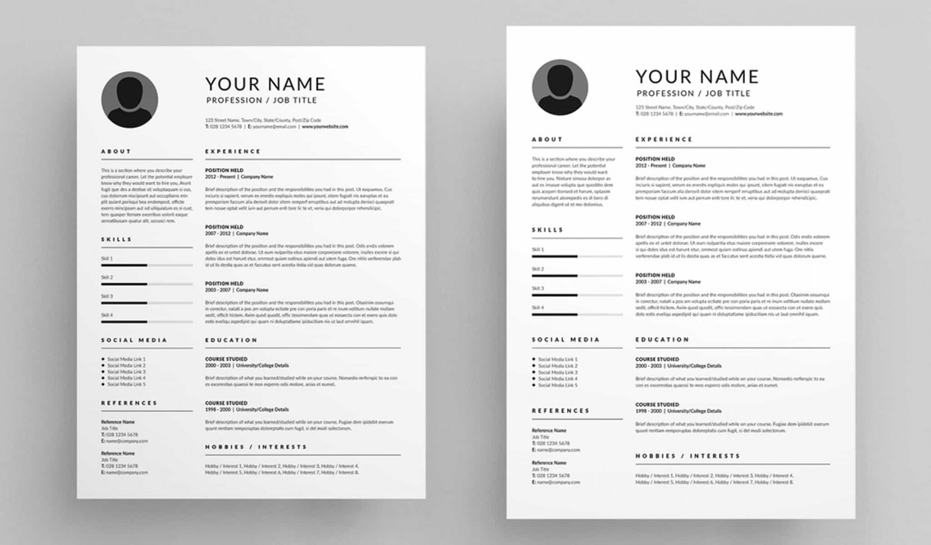 The  InDesign Resume Templates You Need in   Redokun Blog