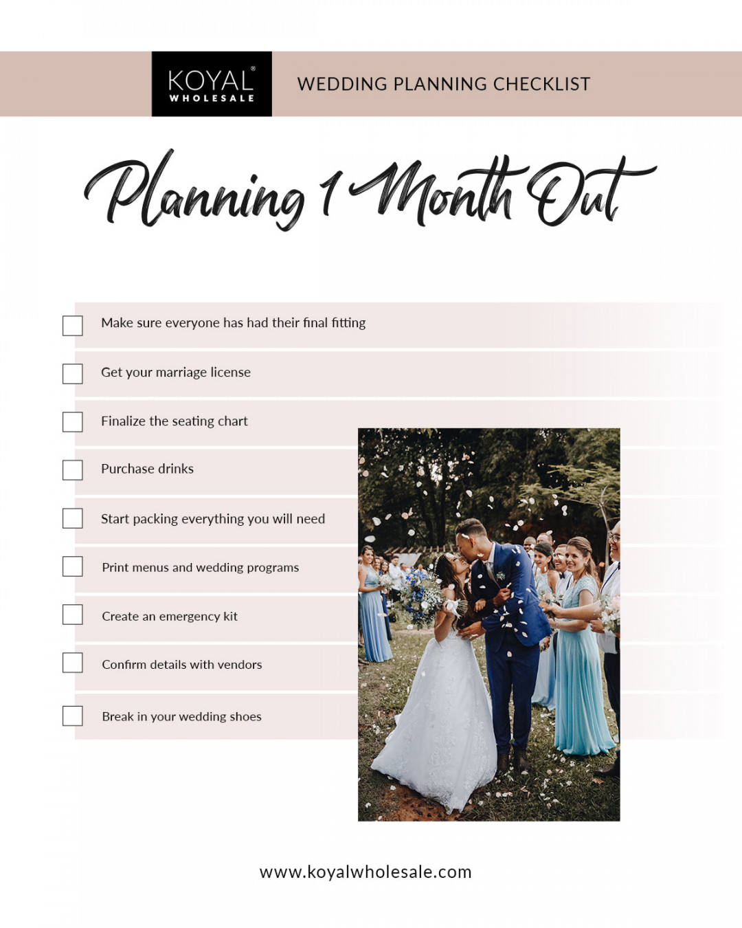 The Ultimate Wedding Checklist - What To Start Planning  Months Out