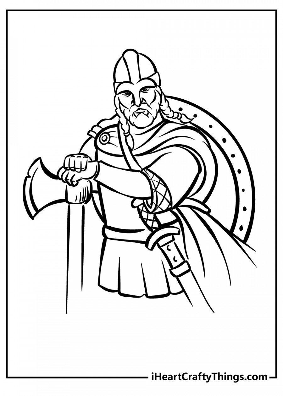 Viking Coloring Pages (% Free Printables)