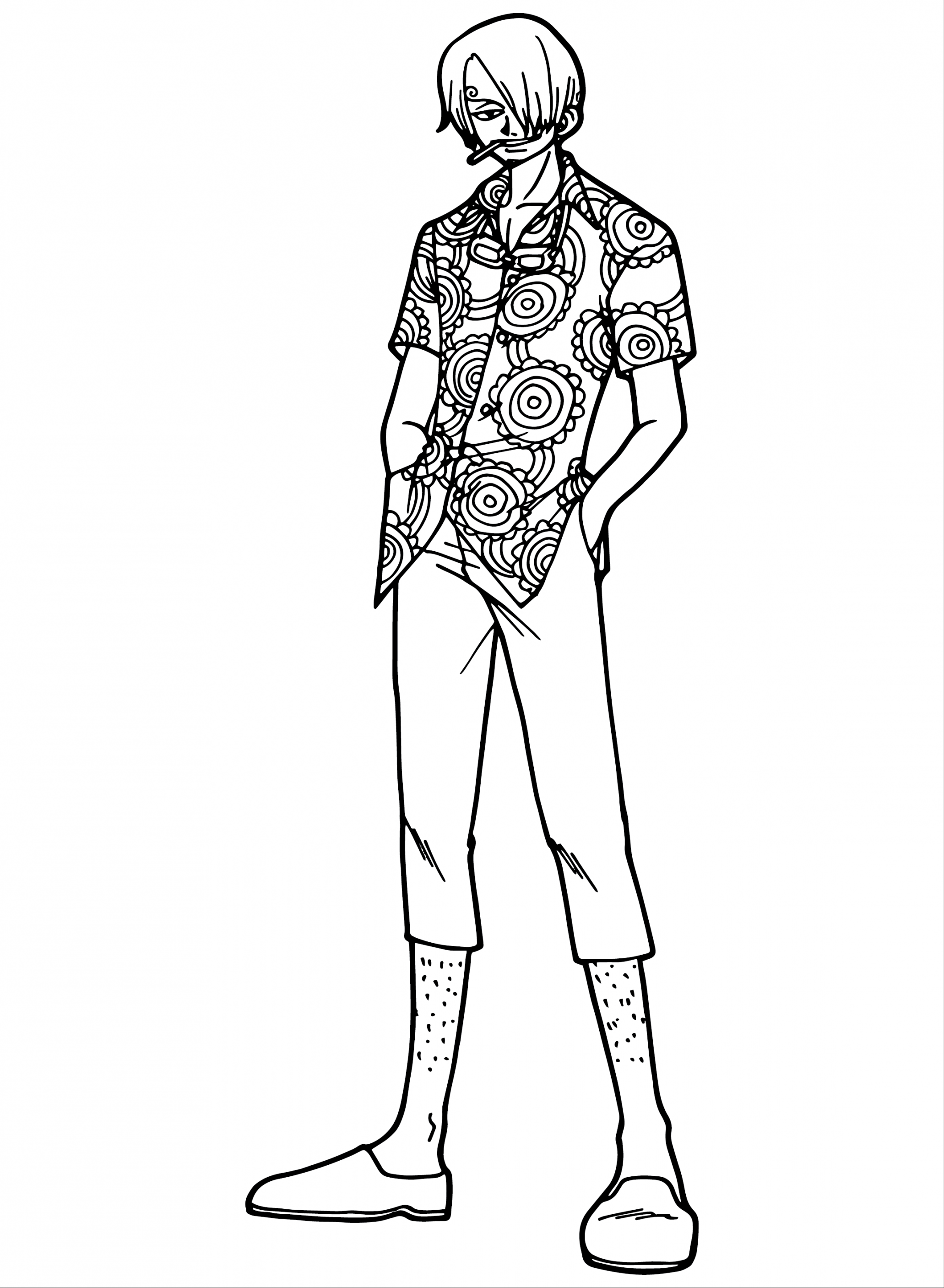 Vinsmoke Sanji Coloring Pages - Coloring Pages For Kids And Adults