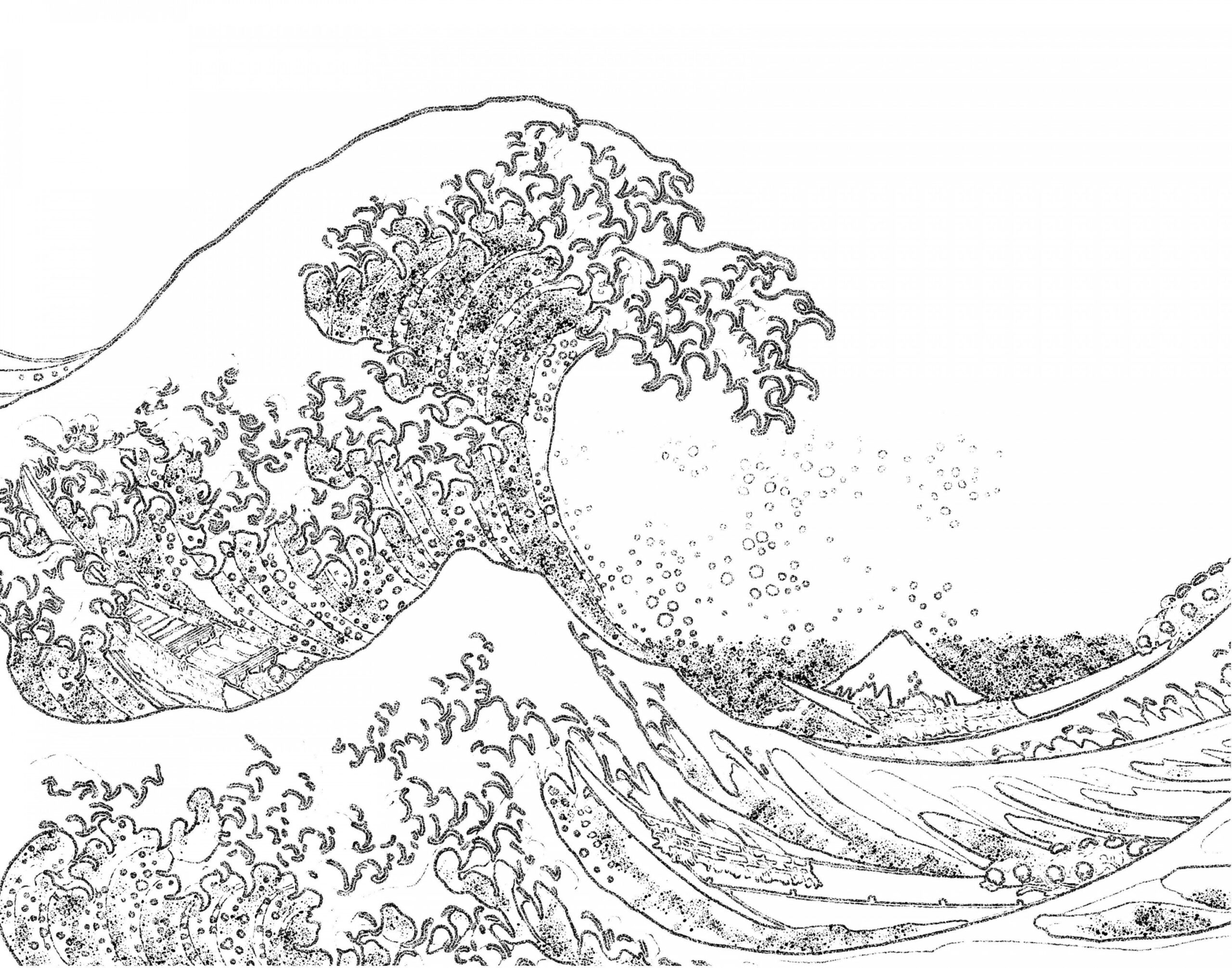 Waves Coloring Page  Ocean coloring pages, Mermaid coloring pages