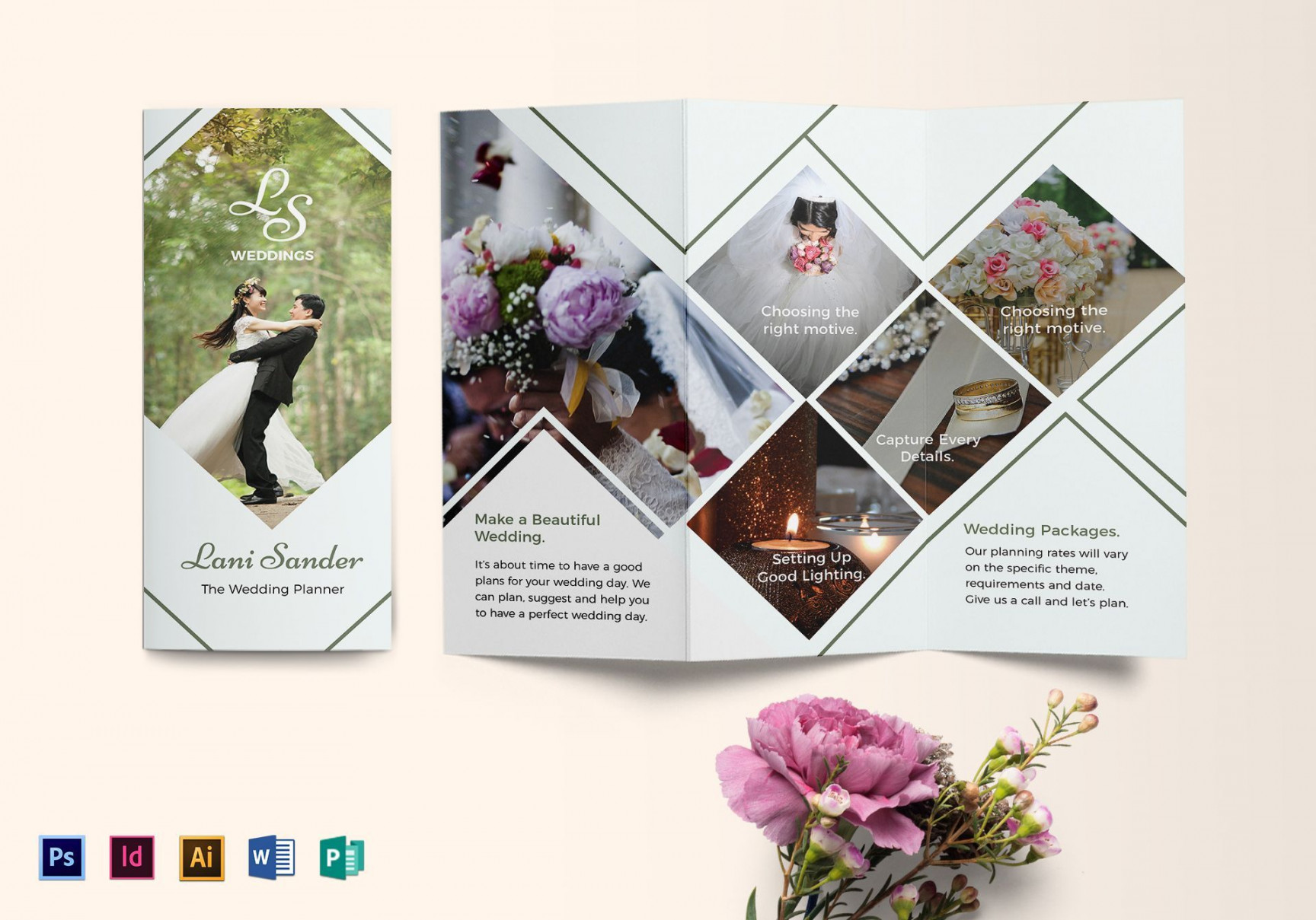 Wedding Planner Brochure Template  Event planning brochure