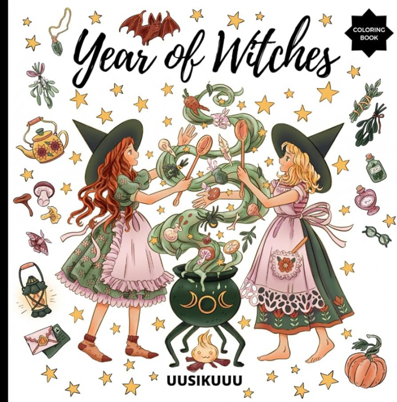 Year of Witches: Witch Coloring Book for Adults