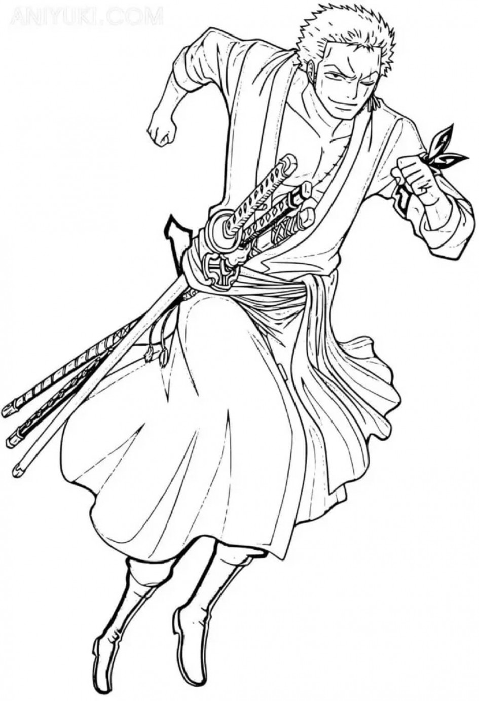 Zoro coloring pages - ColoringLib