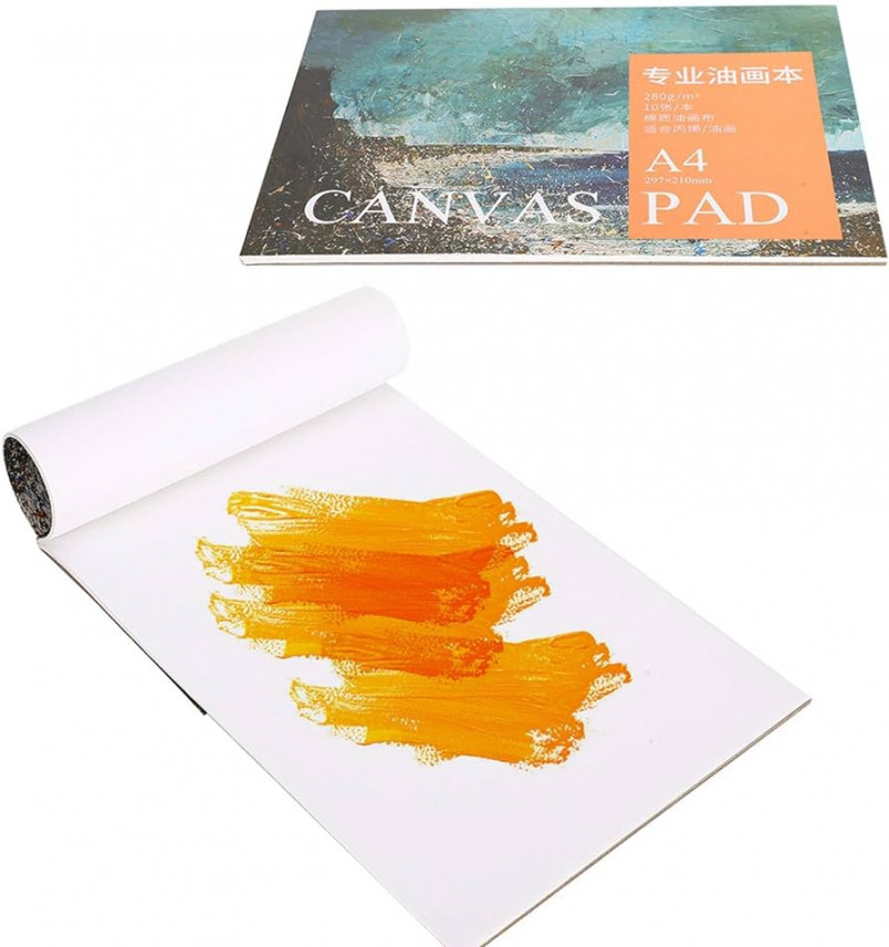 A Oil Acrylic Paper Pad  Sheets Painting Canvas Oil Paint Acrylic Art  Students Beginners Practice Drawing Tools, . x