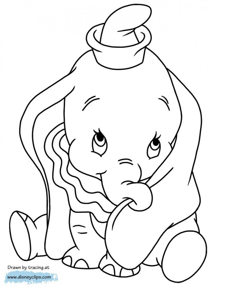 Adorable Dumbo #dumbo, #babyelephant  Disney coloring sheets