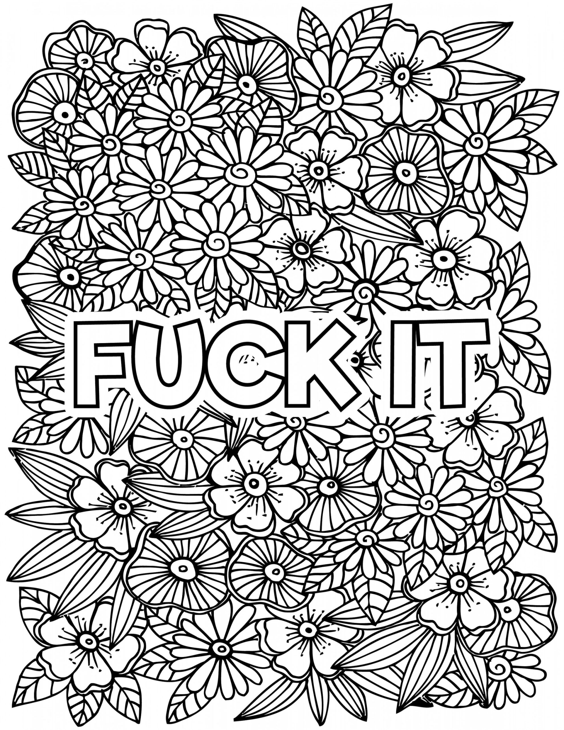 Adult Swear Word Coloring Pages Adult Coloring Book With Swear