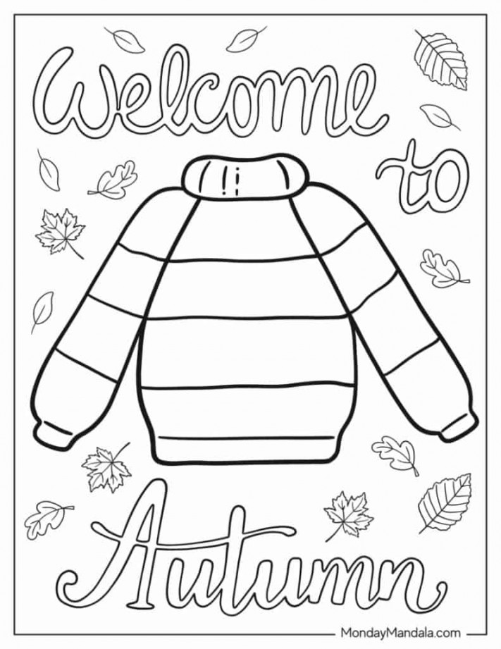 Autumn & Fall Coloring Pages (Free PDF Printables)