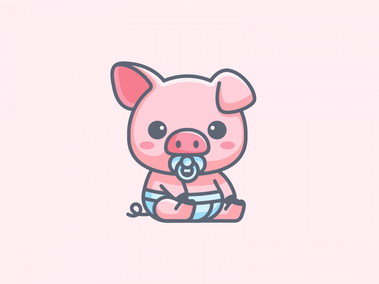 Baby Pig  Baby pigs, Pig cartoon, Cute easy drawings