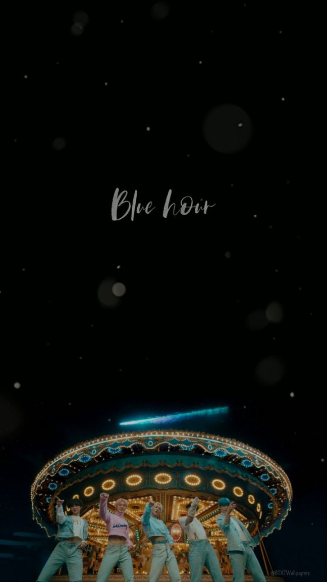 BLUE HOUR Lockscreen wallpaper  Txt, Wallpaper, Aesthetic wallpapers