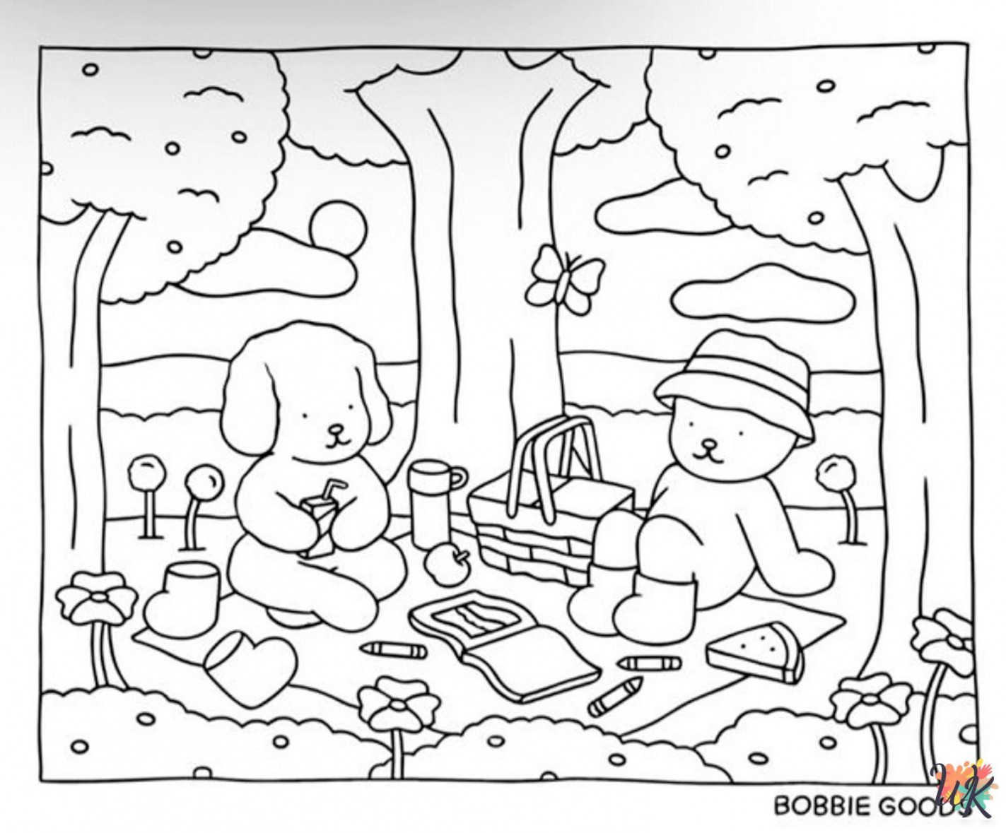 Bobbie Goods Coloring Pages For Kids - ColoringPagesWK  Bear