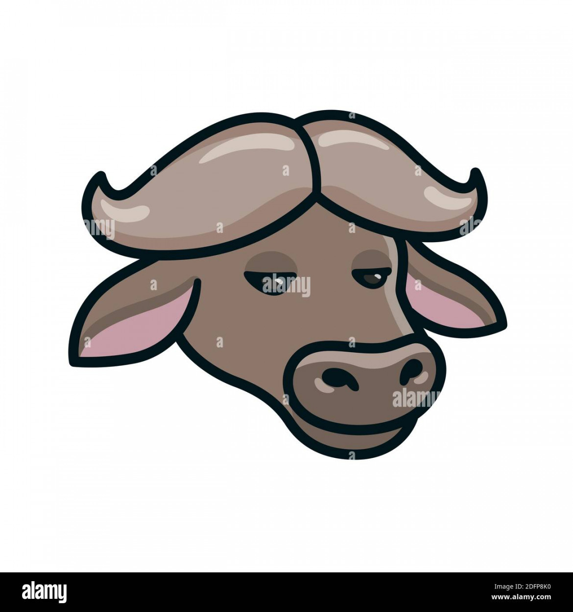 Buffalo head art Cut Out Stock Images & Pictures - Alamy