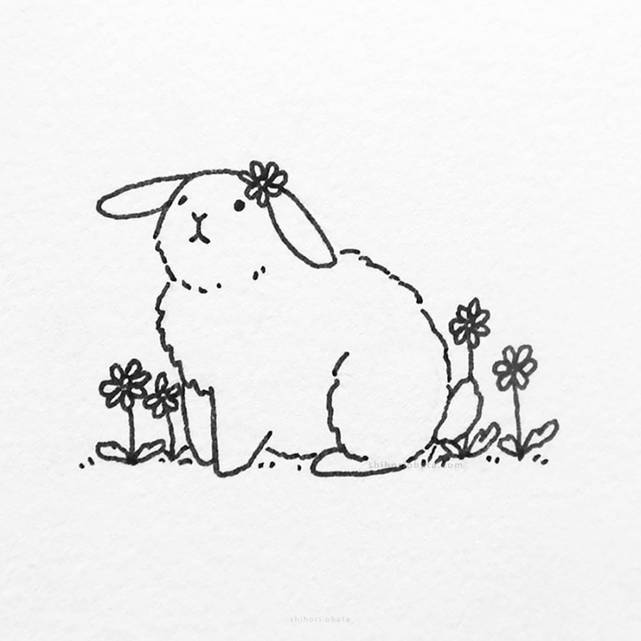 Cute Easy Bunny Rabbit Drawing Ideas