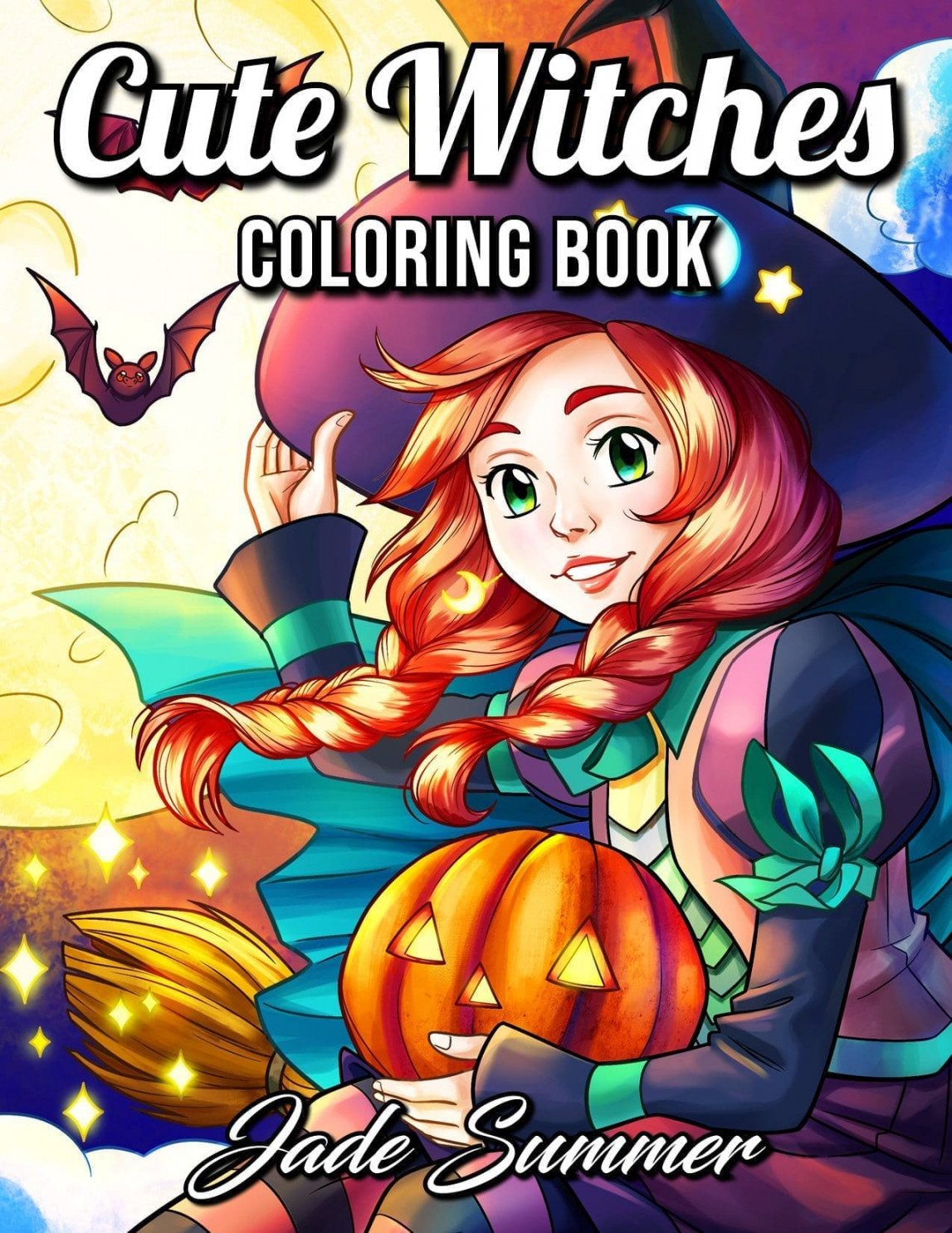 Cute Witches Coloring Book  Jade Summer