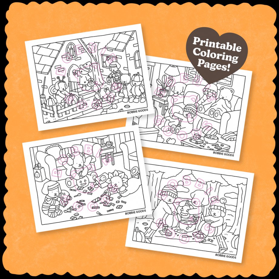 Digital Download • October Coloring Pages