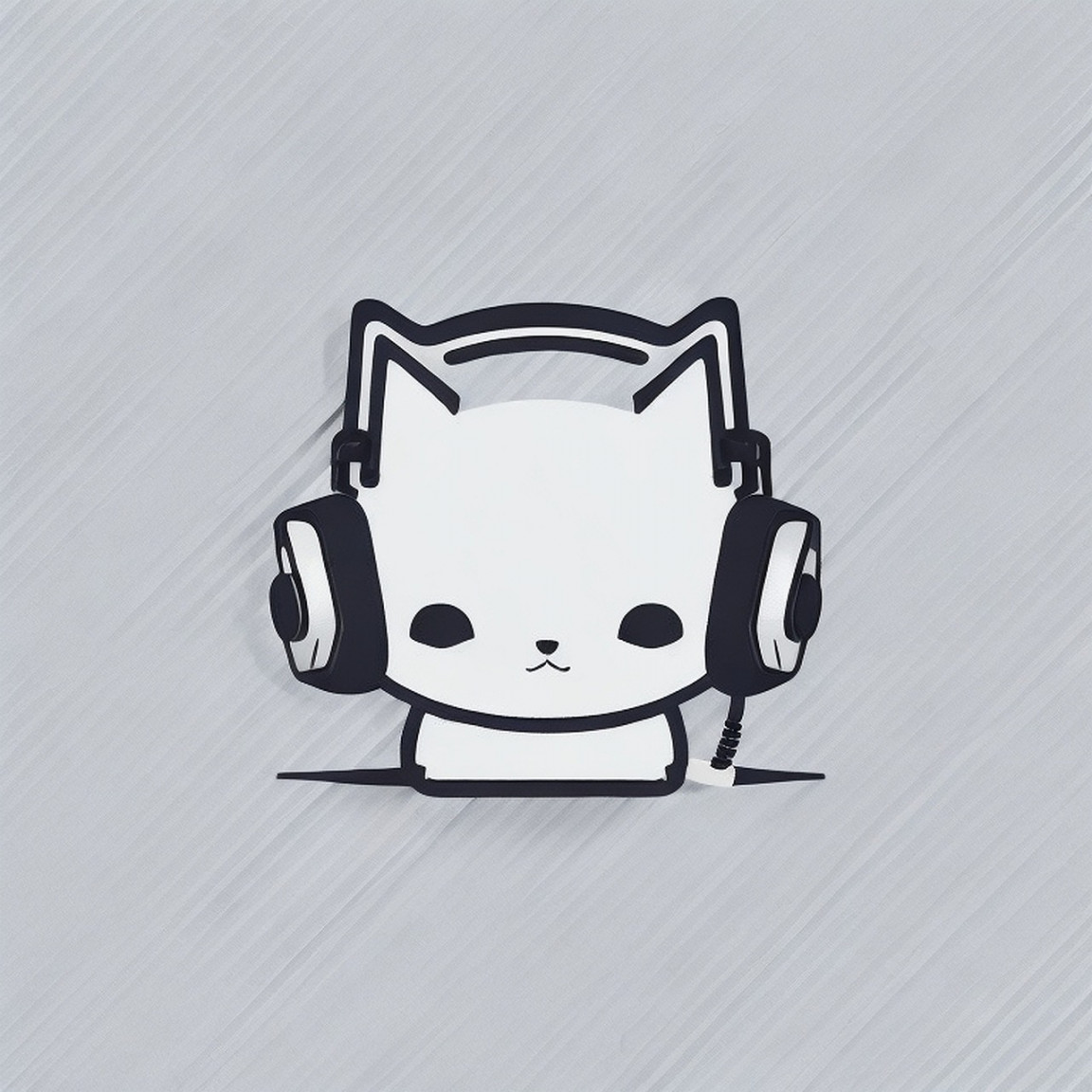 Download Cat Animal Headphones Royalty-Free Stock Illustration