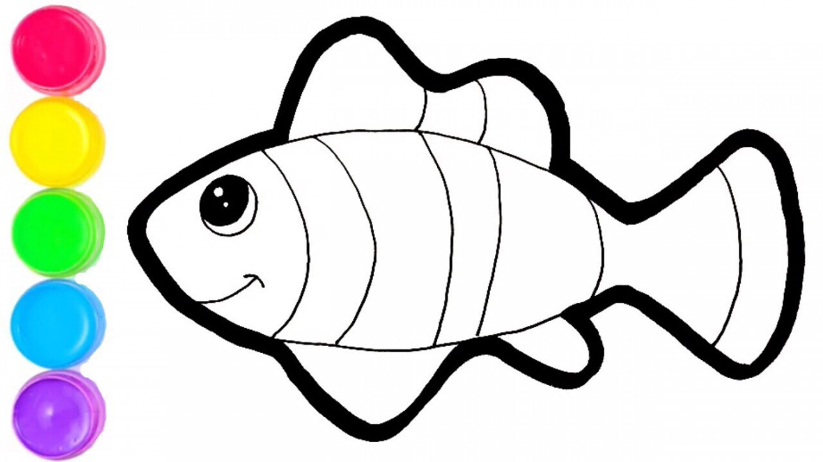 Draw Fish Easy steps  Fish Easy Drawing For Kids  How To Draw Fish Easy  Step-By-Step For Kids.