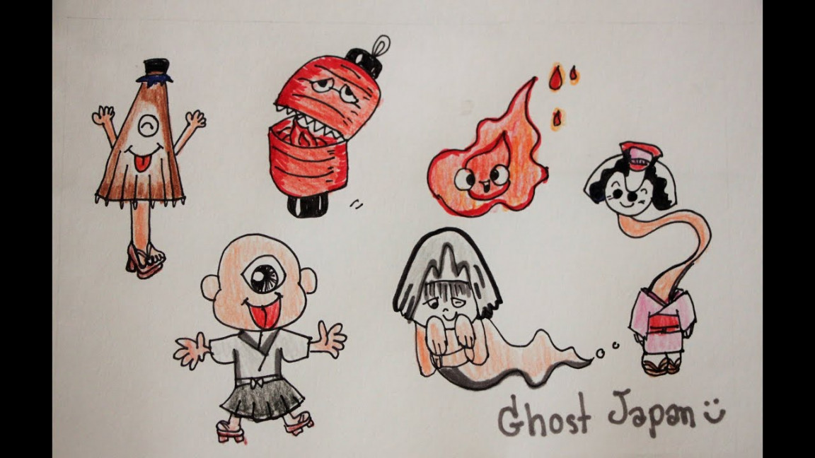 Draw Ghosts Japan Cartoon : Speed Mode