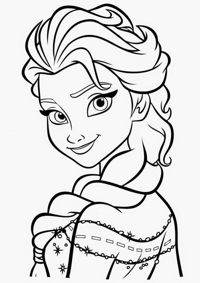 Free Elsa Coloring Pages Printable - Coloringfolder