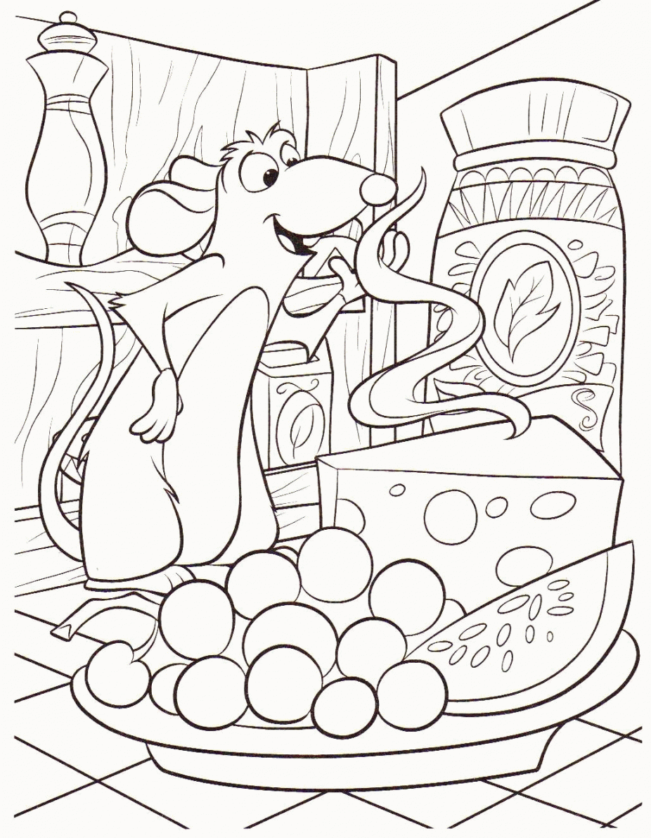 Free printable coloring pages of Ratatouille - Ratatouille Kids