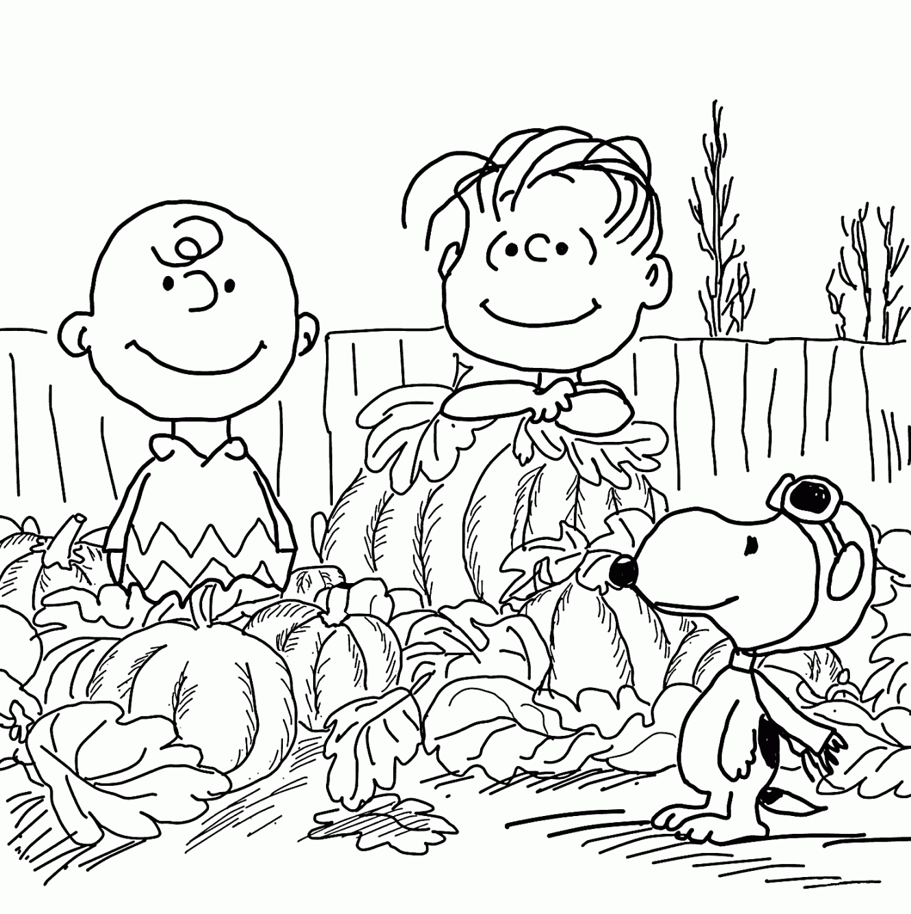 Fun and Free Charlie Brown and Pumpkin Coloring Pages for Kids