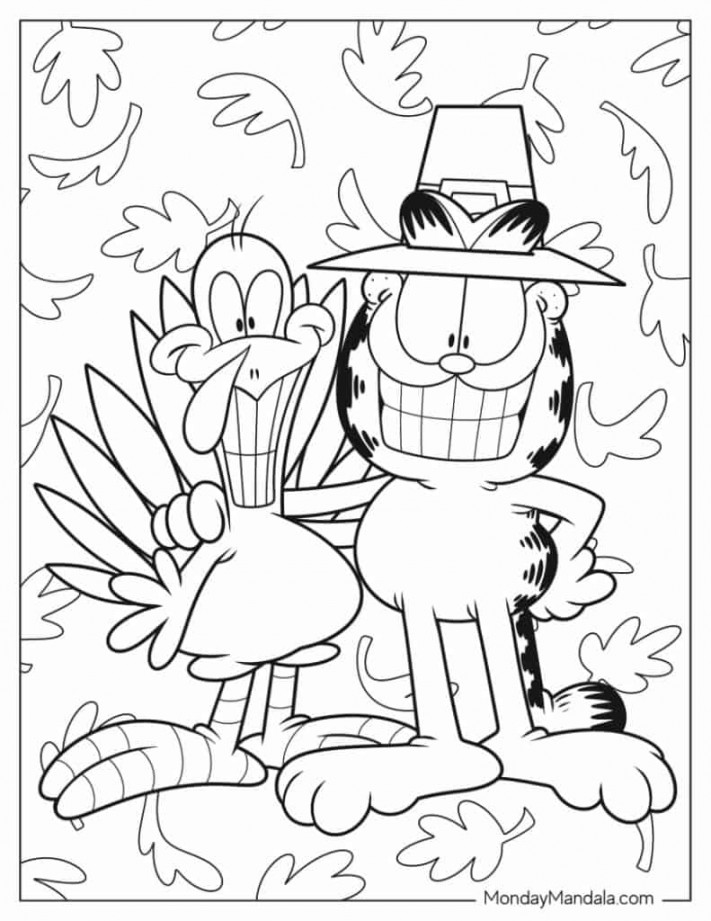 Garfield Coloring Pages (Free PDF Printables)