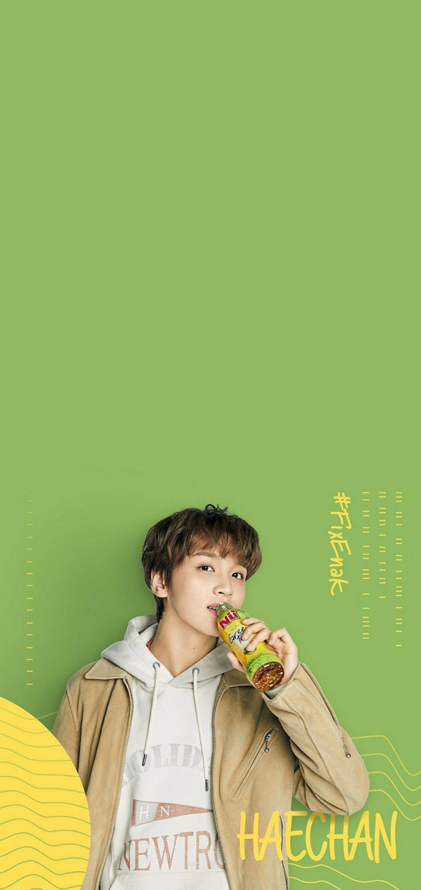 HAECHAN NCT  X Nü Green Tea Lockscreen Wallpaper  Gambar, Seni