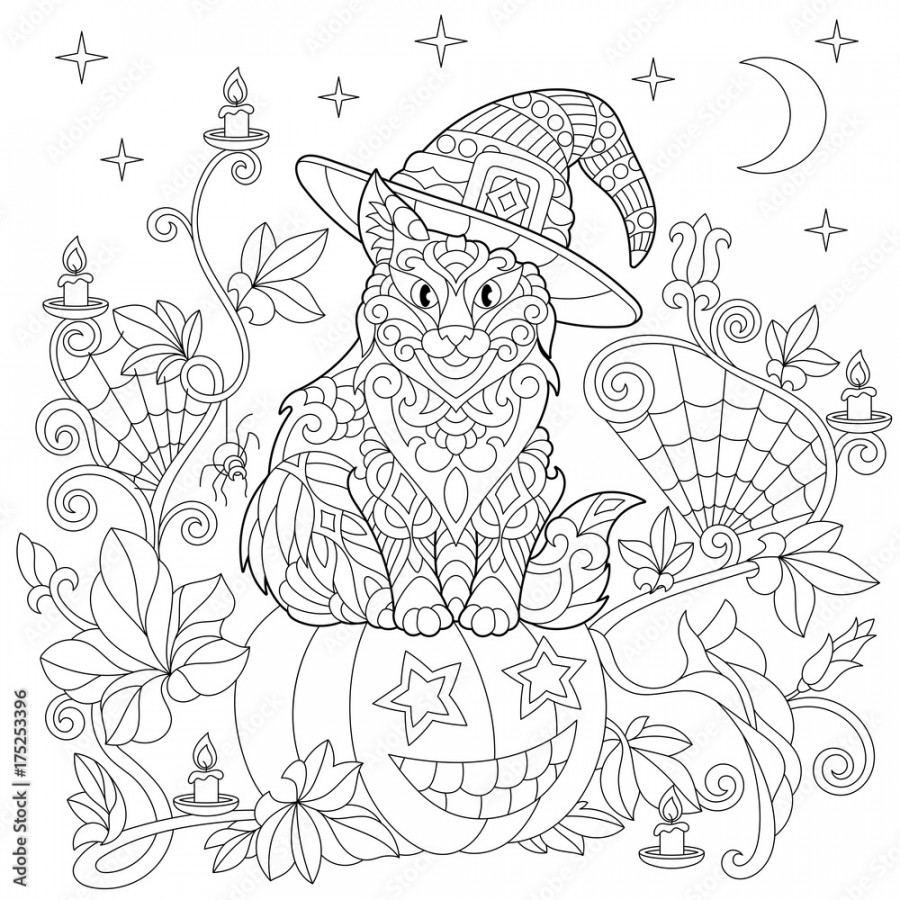 Halloween coloring page