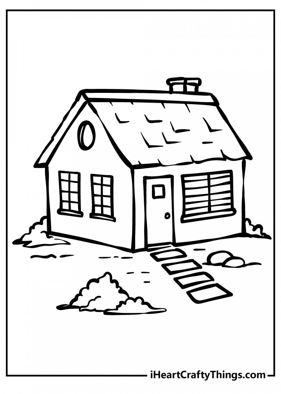 House Coloring Pages (% Free Printables)