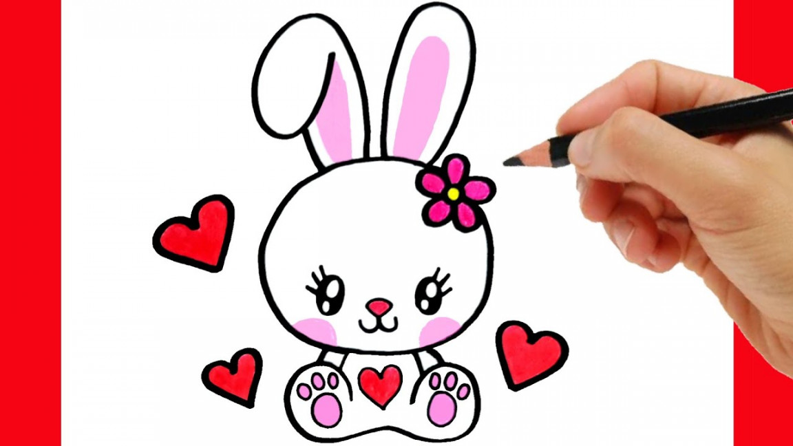 HOW TO DRAW A CUTE BUNNY - kawaii drawings