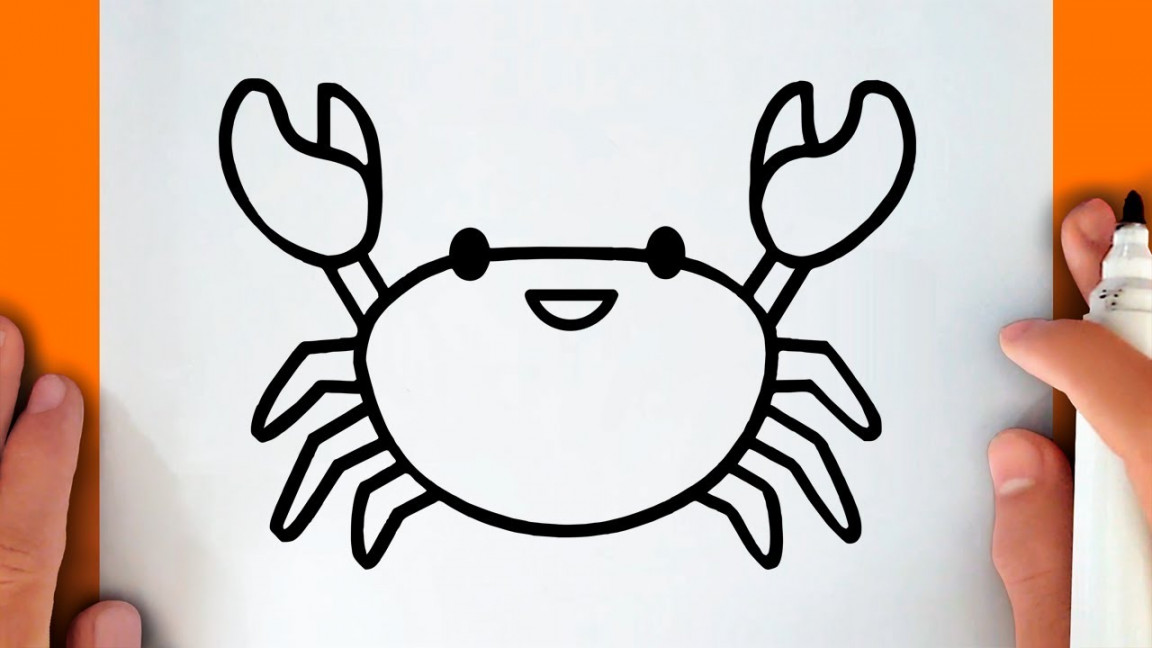 HOW TO DRAW A CUTE CRAB