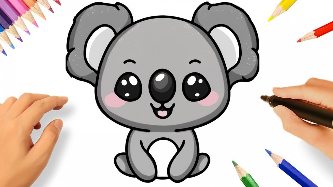 HOW TO DRAW A CUTE KOALA KAWAII 🐨