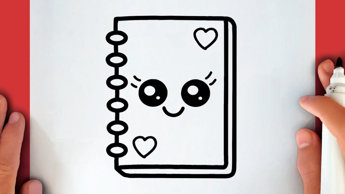 HOW TO DRAW A CUTE NOTEBOOK