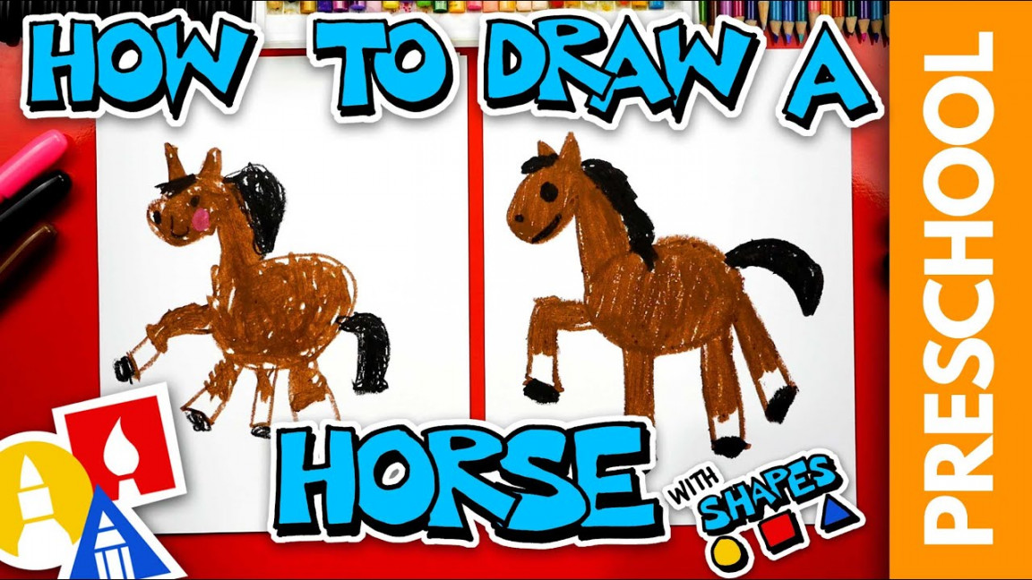 How To Draw A Horse - Preschool