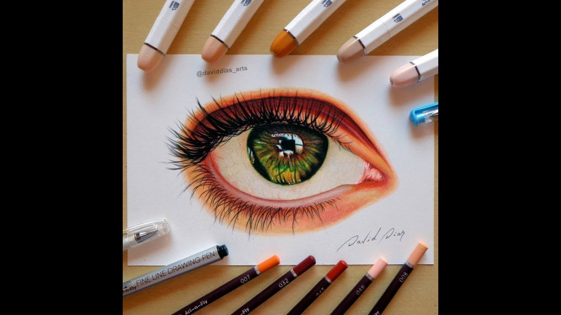 How to Draw an Eye Tutorial w/Markers & Pencils  Art-n-Fly Supplies